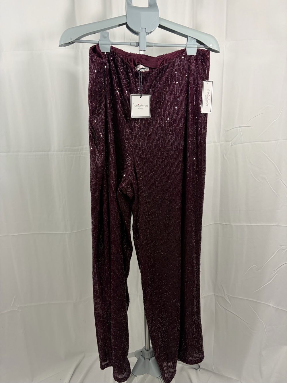 NWT Premier Amour Women’s Size 2X Purple Sequin Pants